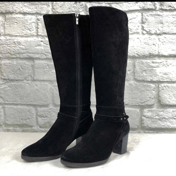 Michael Kors 'Chancellor' Suede Boot black size 7.5. EUC NO FLAWS - Picture 3 of 6